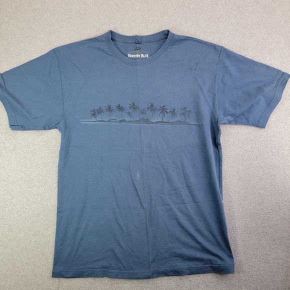 Newport Blue Other - Newport Blue Shirt Mens XL Blue Palm Trees Beach Graphic T-Shirt Tee Casual